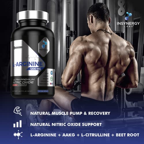 L-Arginine Nitric Oxide Supplement + L-Citrulline | Enhance Performance