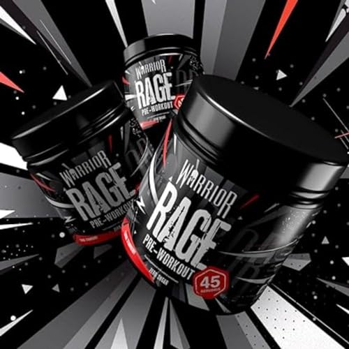 Warrior Rage Pre Workout - High Caffeine - Savage Strawberry