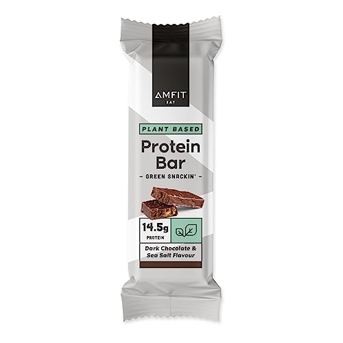 Amfit Nutrition Dark Chocolate & Sea Salt Protein Bar, 12-Pack