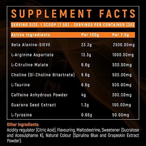 XL Nutrition Purge Pre Workout - Orange Slush