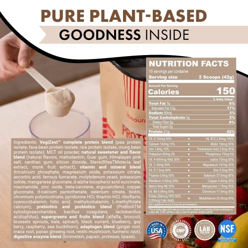 Strawberry Banana Plant-Based Protein Shake - Vegan Meal Replacement