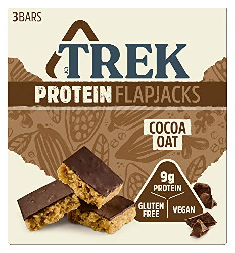 TREK Cocoa Oat High Protein Flapjack - Plant Based
