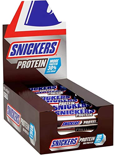 Bulk Snickers Protein Bars, Chocolate & Peanuts, Vegetarian (18x47g)