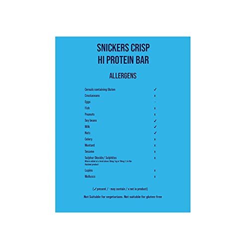 MARS Snickers Choc Crisp Hi-Protein Bars 12x55g