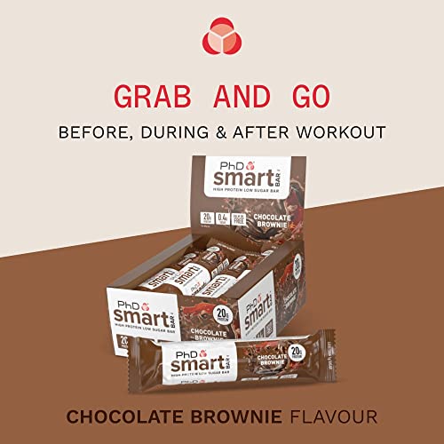 PhD Smart Protein Bar, High Protein, Low Sugar, Chocolate Brownie Flavour