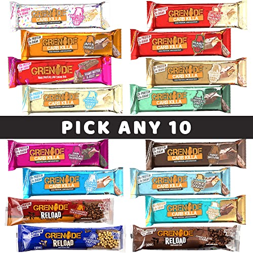 Choose 10 Grenade Carb Killa Protein Bars