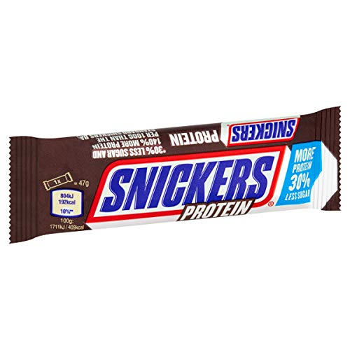 Bulk Snickers Protein Bars, Chocolate & Peanuts, Vegetarian (18x47g)