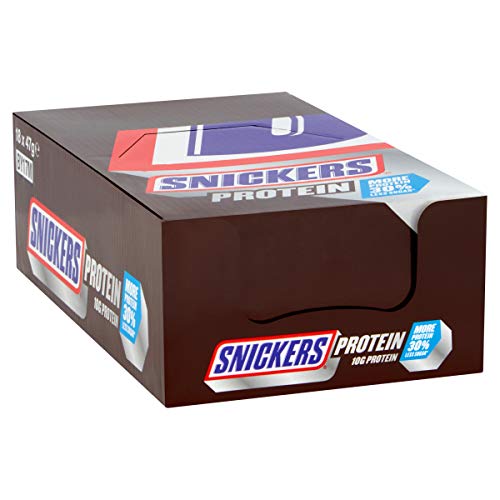 Bulk Snickers Protein Bars, Chocolate & Peanuts, Vegetarian (18x47g)
