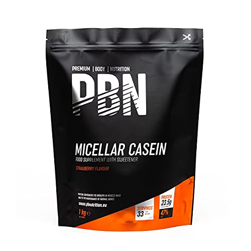 PBN Strawberry Micellar Casein - 1kg Bag
