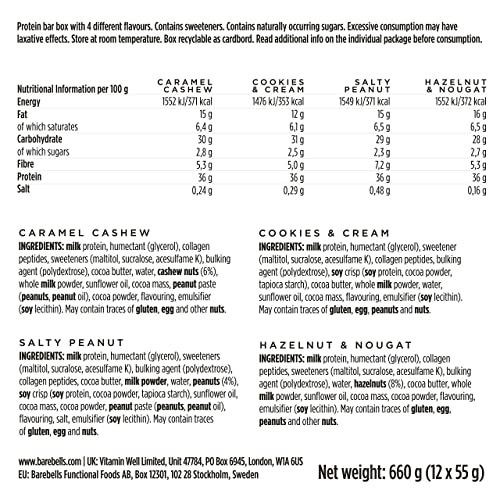 Barebells Protein Bars Mix Box - 12x 55g