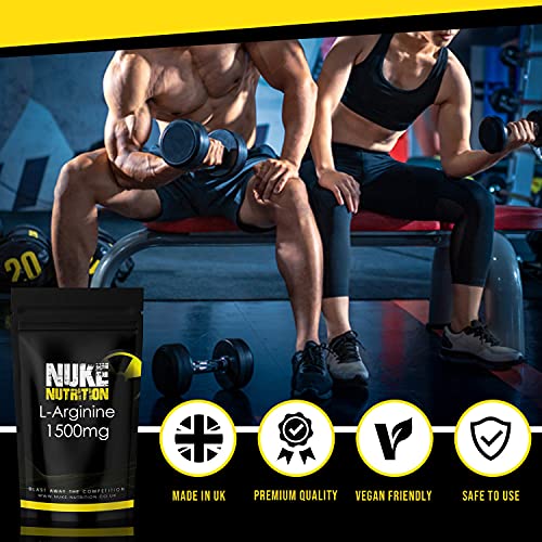 Nuke Nutrition L Arginine Capsules - Boost Muscle Strength