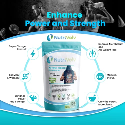 L-Arginine Pre Workout for Athletic Performance | 120 Caps