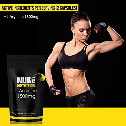 Nuke Nutrition L Arginine Capsules - Boost Muscle Strength