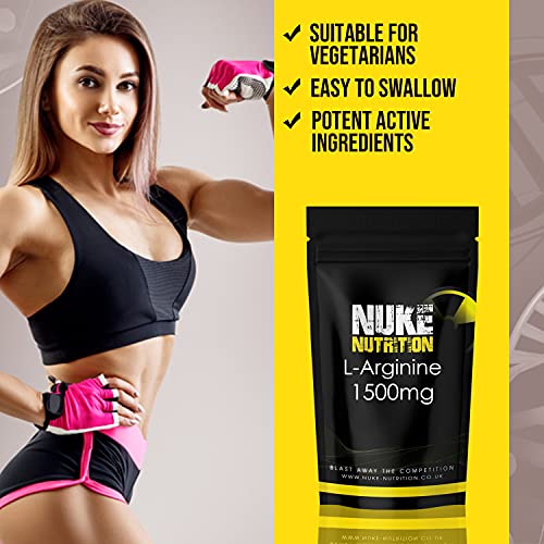 L-Arginine Capsules - 1500mg - 60 Count - Muscle Strength