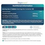 3000mg Creatine Monohydrate Tablets – Vegan & Keto