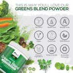 Super Greens Powder - 17 Superfoods - Vegan Formula