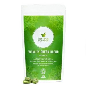 Organic Super Greens Capsules - Energy Boost Blend