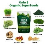 Organic Super Greens Powder for Energy & Immunity