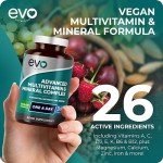 EVO Nutrition Vegan Multivitamins - 365 Tablets