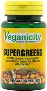 Veganicity SuperGreens 500mg Wellness Capsules - 60 Vcaps