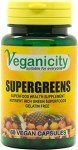 Veganicity SuperGreens 500mg Wellness Capsules - 60 Vcaps