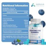 Creatine Gummies 5000mg for Muscle Growth - Blueberry