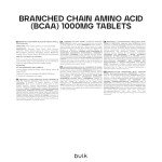 Bulk BCAA Tablets - 5000 mg, 100 Count