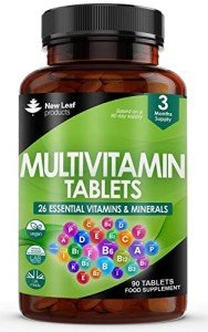 High Strength Vegan Multivitamin Tablets for Active Adults