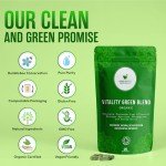 Organic Super Greens Capsules - Boost Energy & Detoxify
