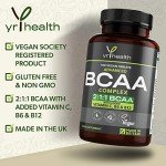 Vegan BCAA Tablets - 1500mg, 180 Tablets