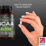 Vegan BCAA Tablets - 1500mg, 180 Tablets