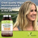Vegan Multivitamins with B12, D3, K2 & Minerals