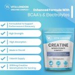 Creatine Monohydrate with BCAAs + Electrolytes 120 Capsules