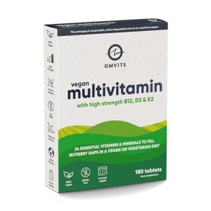Vegan Multivitamins with B12, D3, K2 & Iron