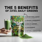 Daily Greens Superfood Powder - Vegan Blend for Health