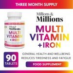 Millions & Millions Multivitamin & Iron - 90 Tablets