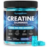 Creatine Gummies 5000mg - Blueberry Flavor 120 Count