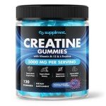 Creatine Gummies 5000mg - Blueberry Flavor 120 Count