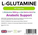 Lindens L-Glutamine 500mg Capsules – 90 Count
