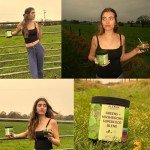 Plexira Super Greens Powder with Mushrooms – Mango Mix