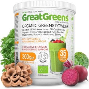 GreatGreens Organic Super Greens Powder - 300g Blend