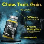 Vegan Creatine Monohydrate Gummies - 3000 mg 90 Count