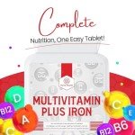 Multivitamin Tablets with Iron - 180 Count