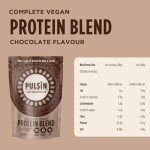Pulsin Chocolate Pea Protein Powder, 250g