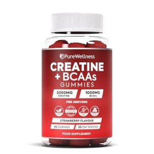 PureWellness Creatine & BCAA Gummies - Strawberry Flavor