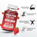 PureWellness Creatine & BCAA Gummies - Strawberry Flavor