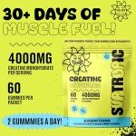 Suptropic Creatine Gummies - 4000mg, Vegan Friendly