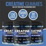 Blue Raspberry Creatine Gummies - 120 Count