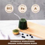 Organic Super Greens Powder for Health & Energy