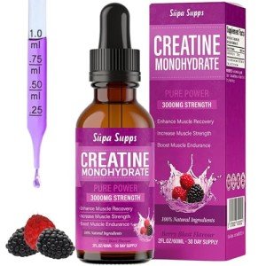 Liquid Creatine Monohydrate Drops – Berry Flavor